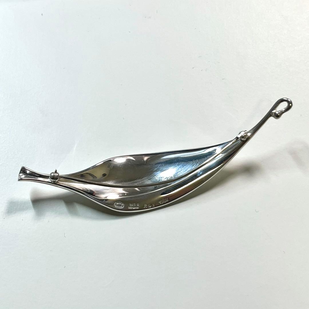 名作✨美品✨  ブローチ リーフモチーフ シルバー925
