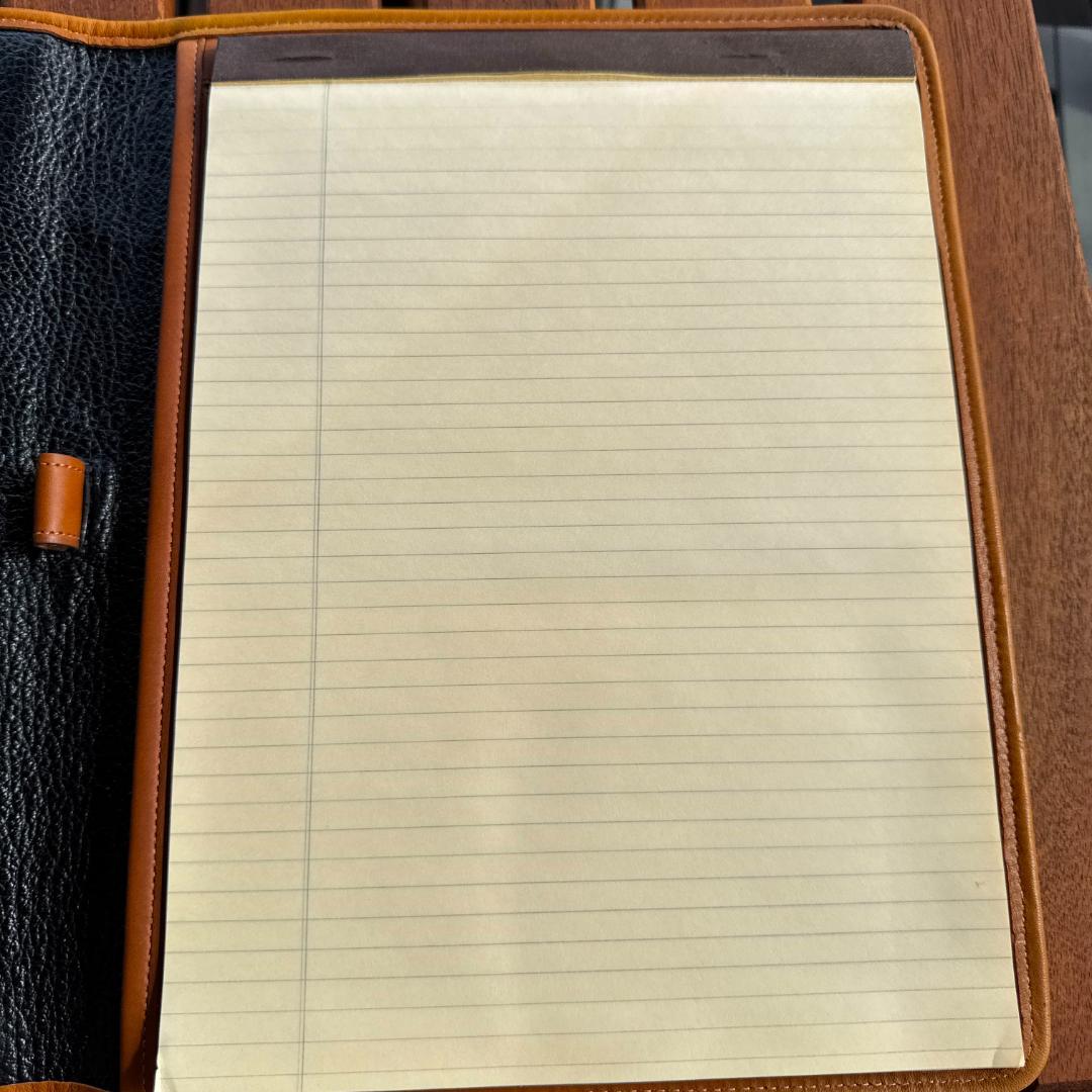 新品未使用、自宅保管COACH レザー ノートパッドブラウン