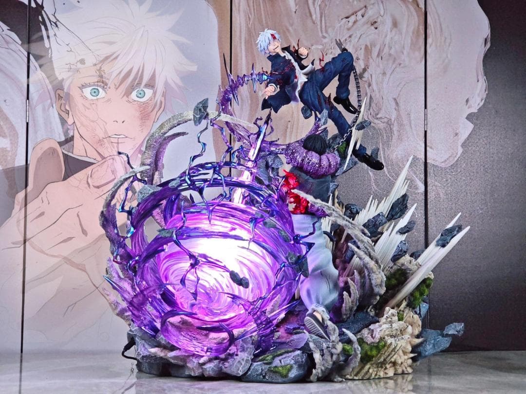 呪術廻戦 五条悟 伏黒甚爾 茈 ガレージキット フィギュア 1/6スケール