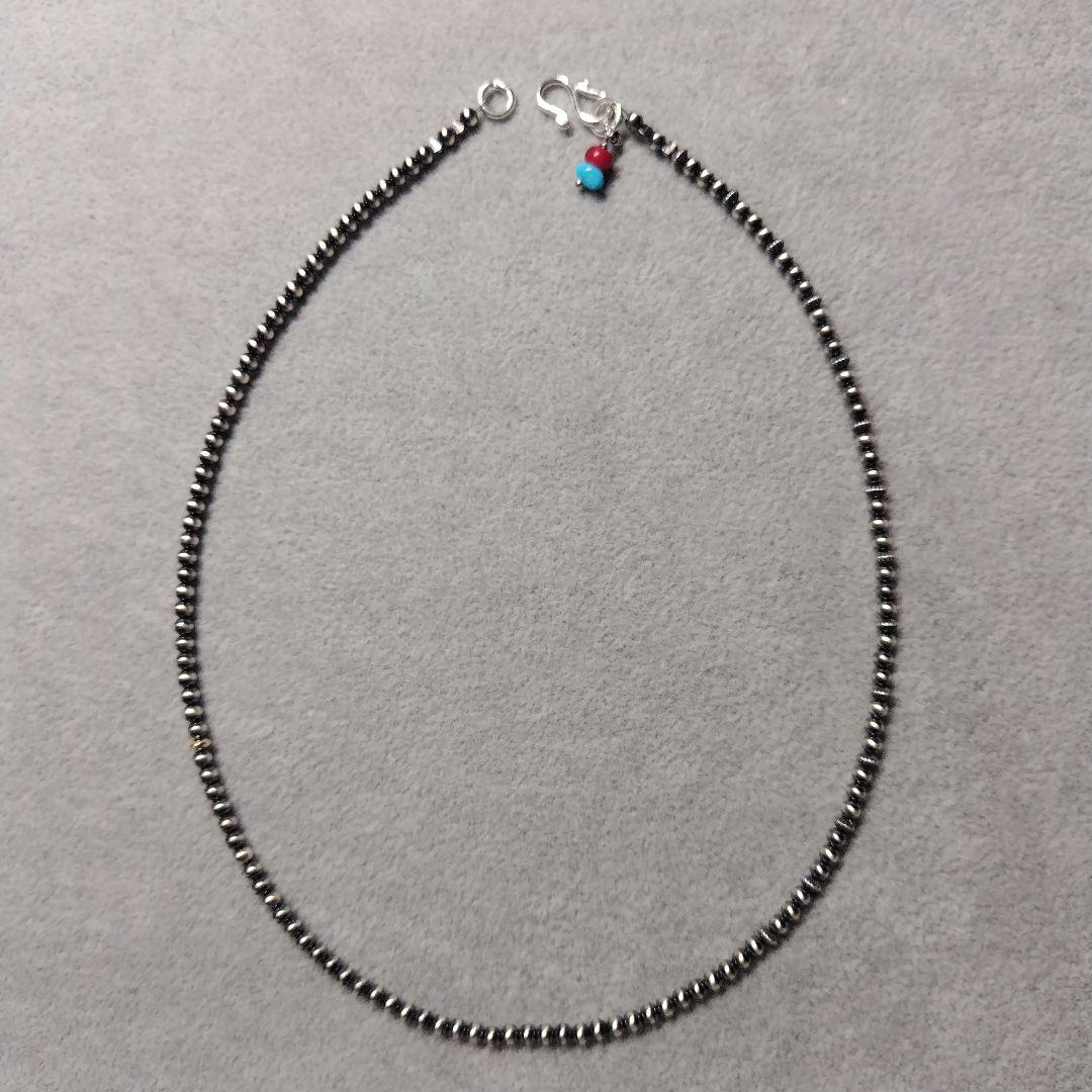 オーダー品 3ミリナバホパール+14金ビーズひとつのパターンネックレス