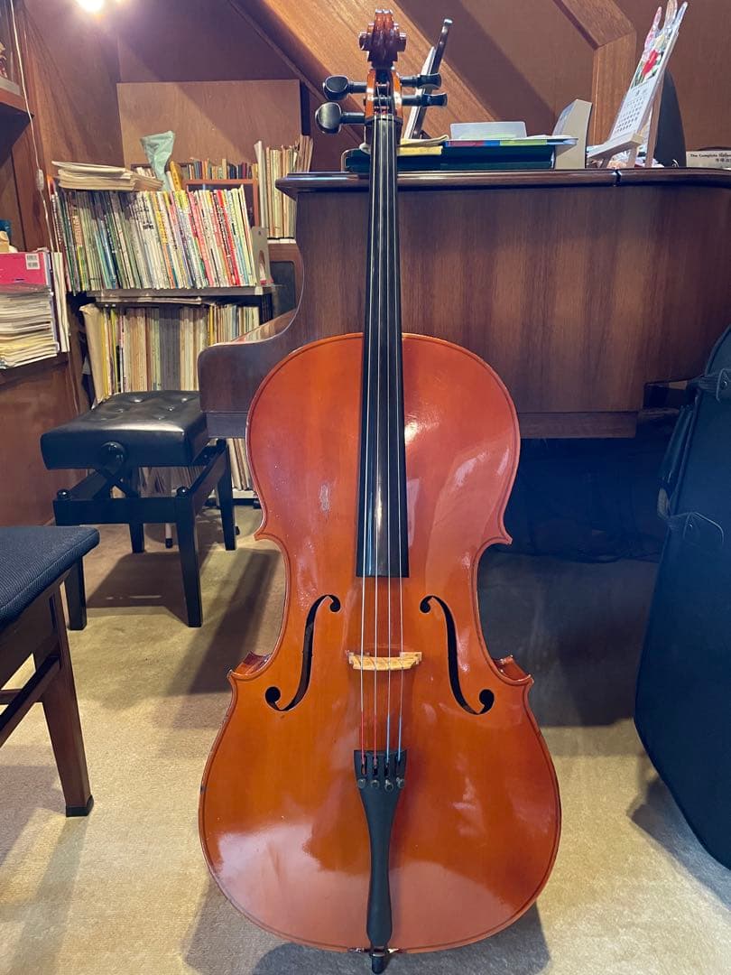 チェロ　4/4 弓　セミハードケース付き