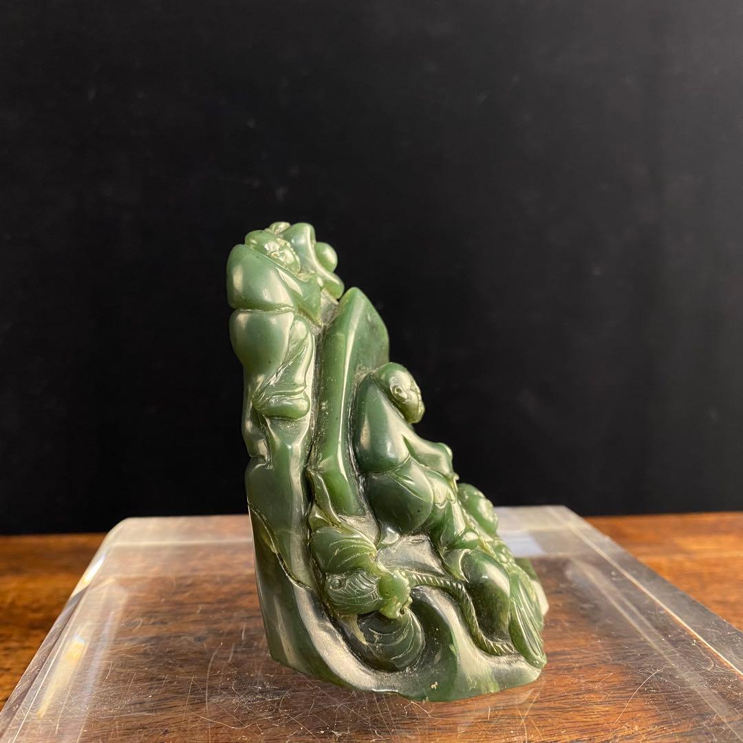 碧玉山子 中国古美術