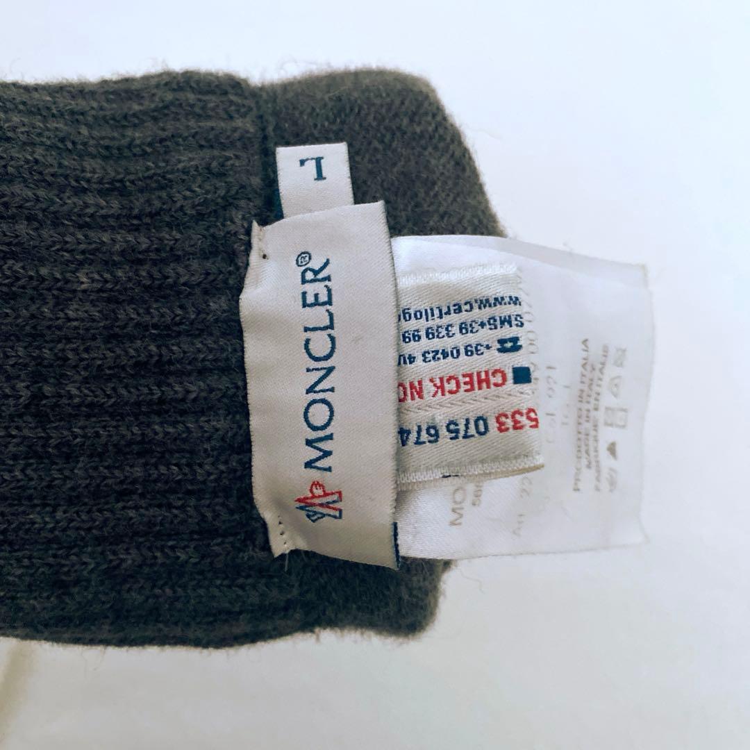 モンクレール　手袋　メンズ　グレー