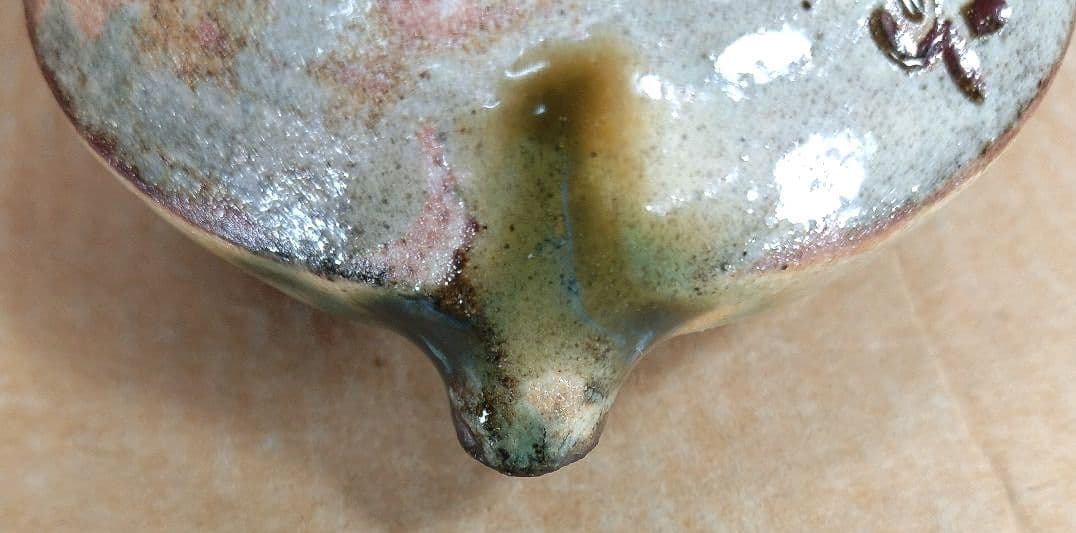 【本物保証】金城次郎 水滴(魚紋水滴）共箱 栞 人間国宝 壷屋焼 壺屋焼 美品