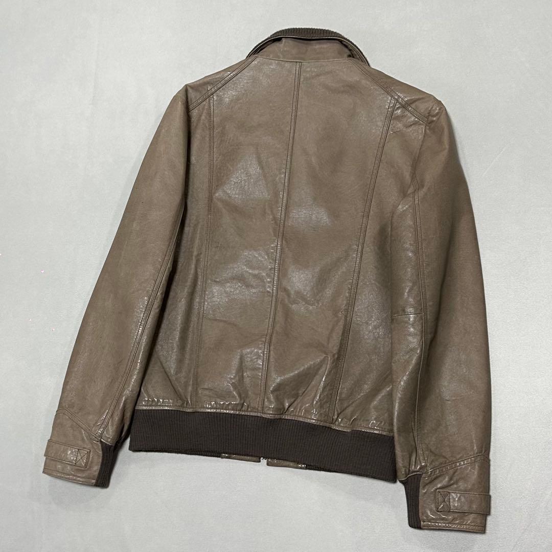 00s ピッグスキン レザー シングルライダース ダブルジップ お兄系 ロック