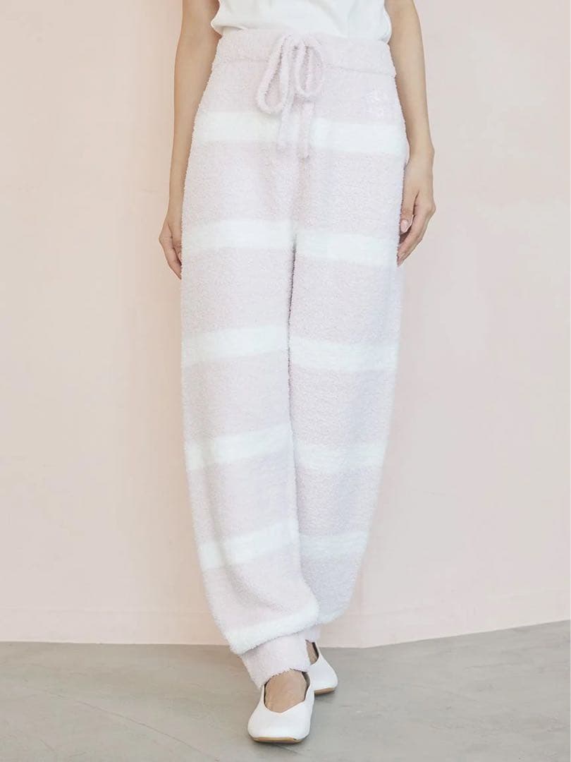 ジェラートピケ パウダーロゴジャガードプルオーバー&ロングパンツセット