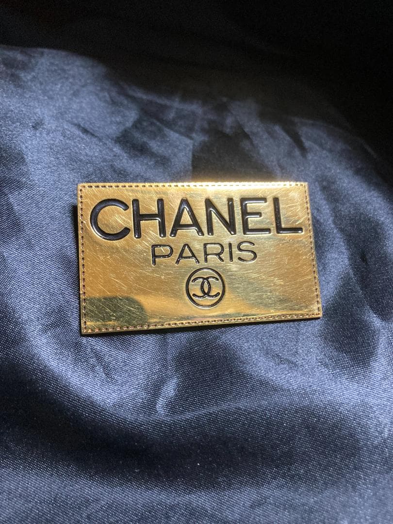 シャネル プレート ブローチ ココマーク ロゴ ゴールド GP