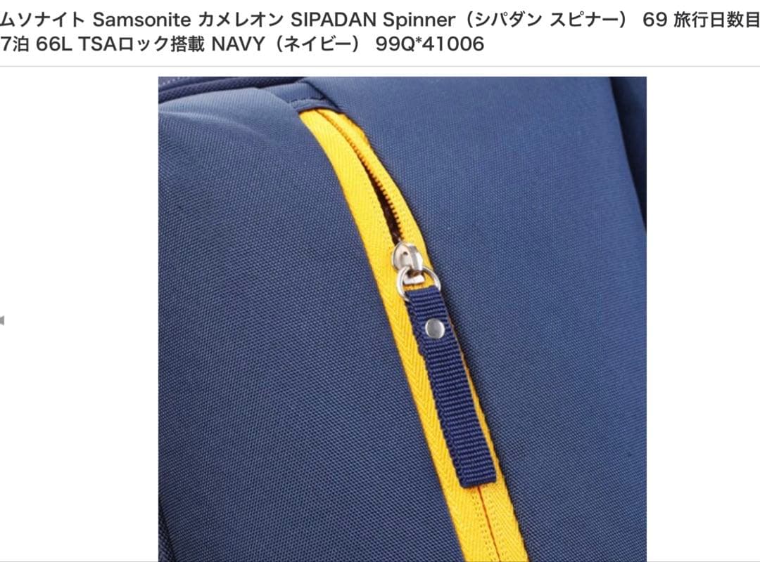 Samsonite サムソナイトソフトスーツケースキャリーバッグ4～7泊 66L