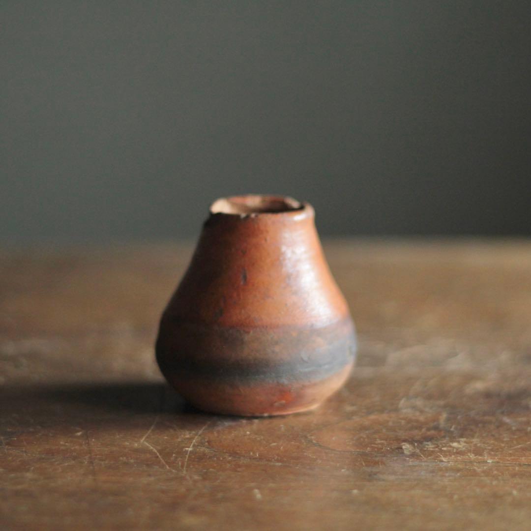 赤あがり 塩笥形 盃 ぐい呑み 小壺 古美術 古道具 アンティーク