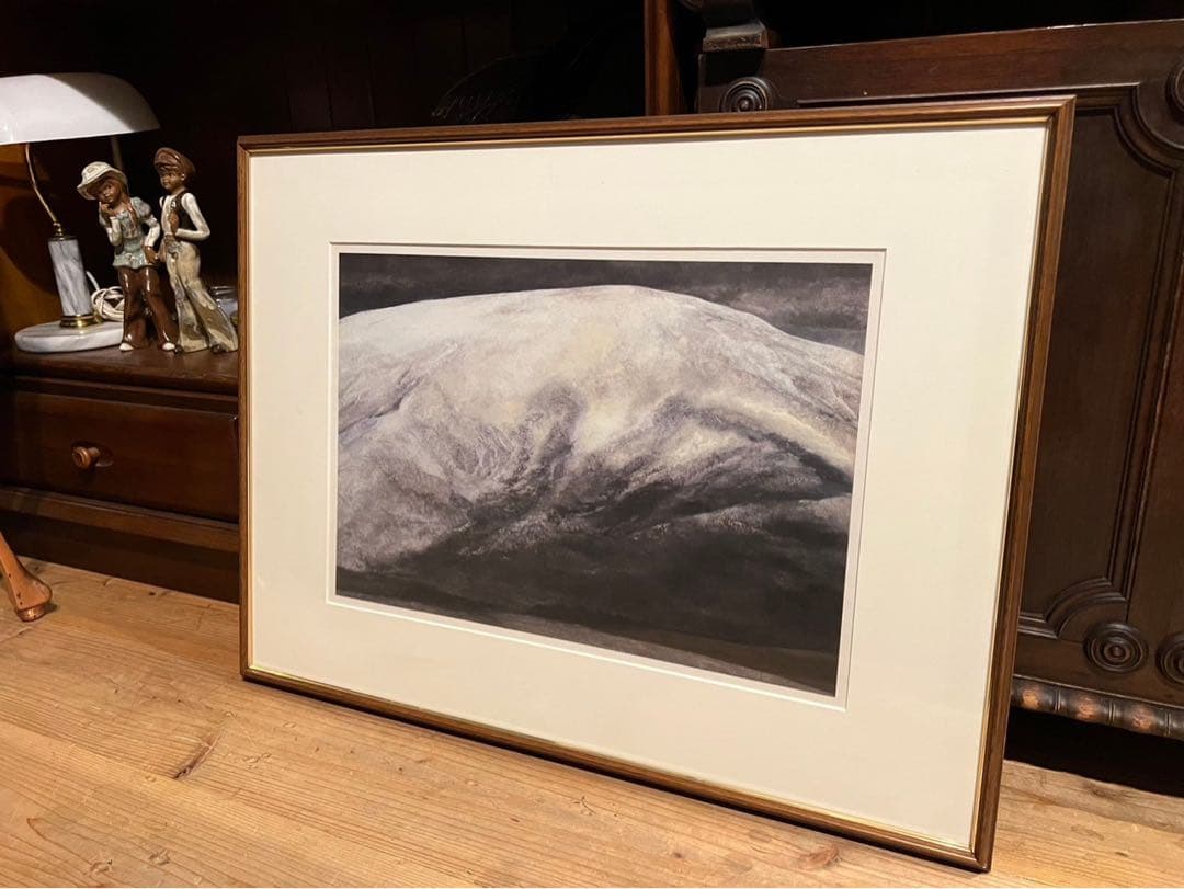 土屋禮一 土屋礼一 雪山 土屋輝男 アート 額縁 インテリア
