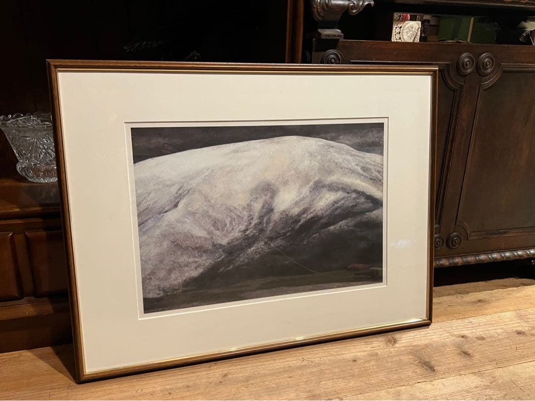 土屋禮一 土屋礼一 雪山 土屋輝男 アート 額縁 インテリア