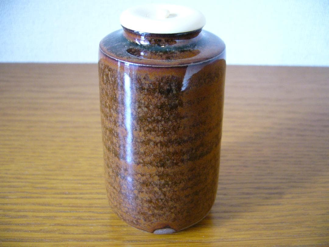 笹田有祥　茶入　出雲肩衝　茶道具　No.10