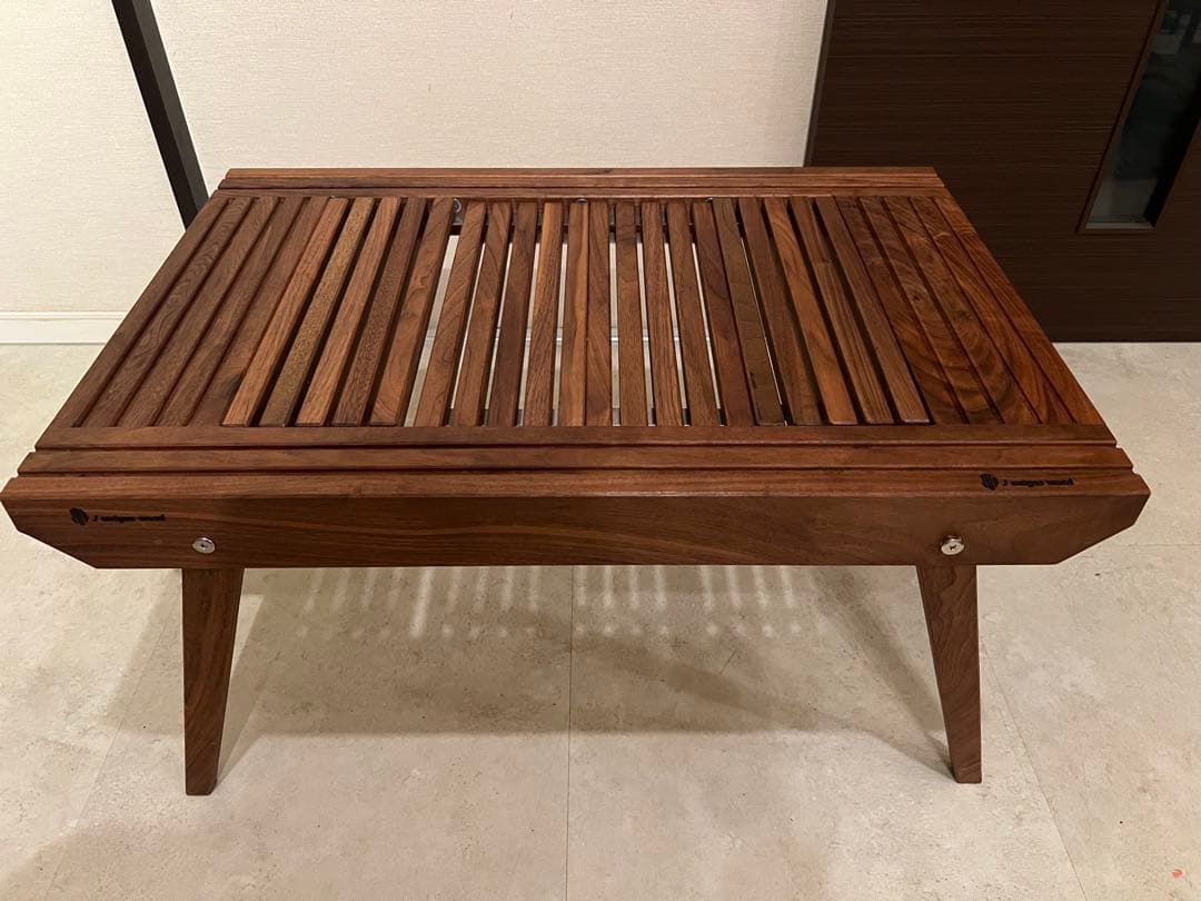 【KING】J unique wood ラストグリルテーブル タフテーブル