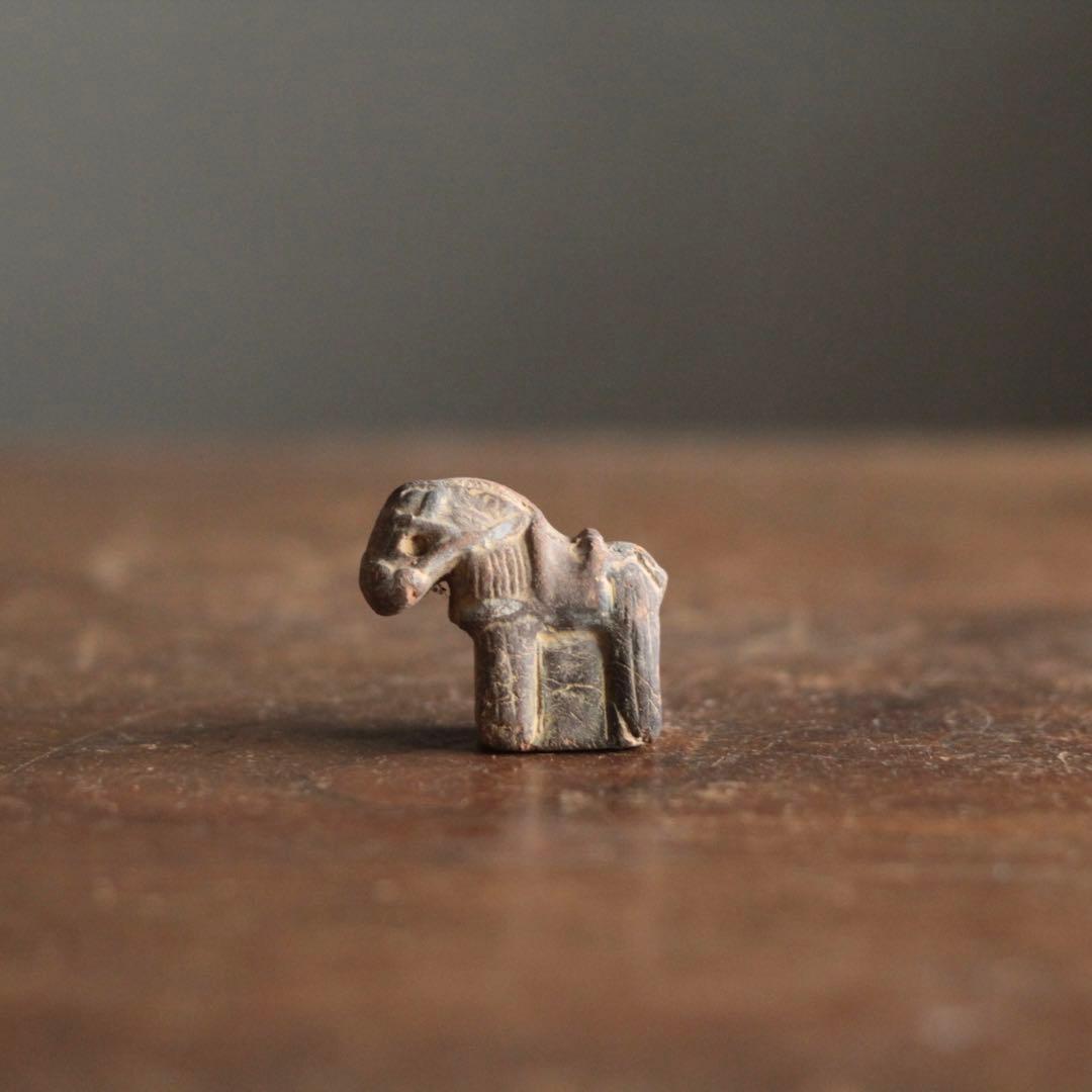 古い 土人形 神馬 郷土人形 民芸 古道具 アンティーク オブジェ