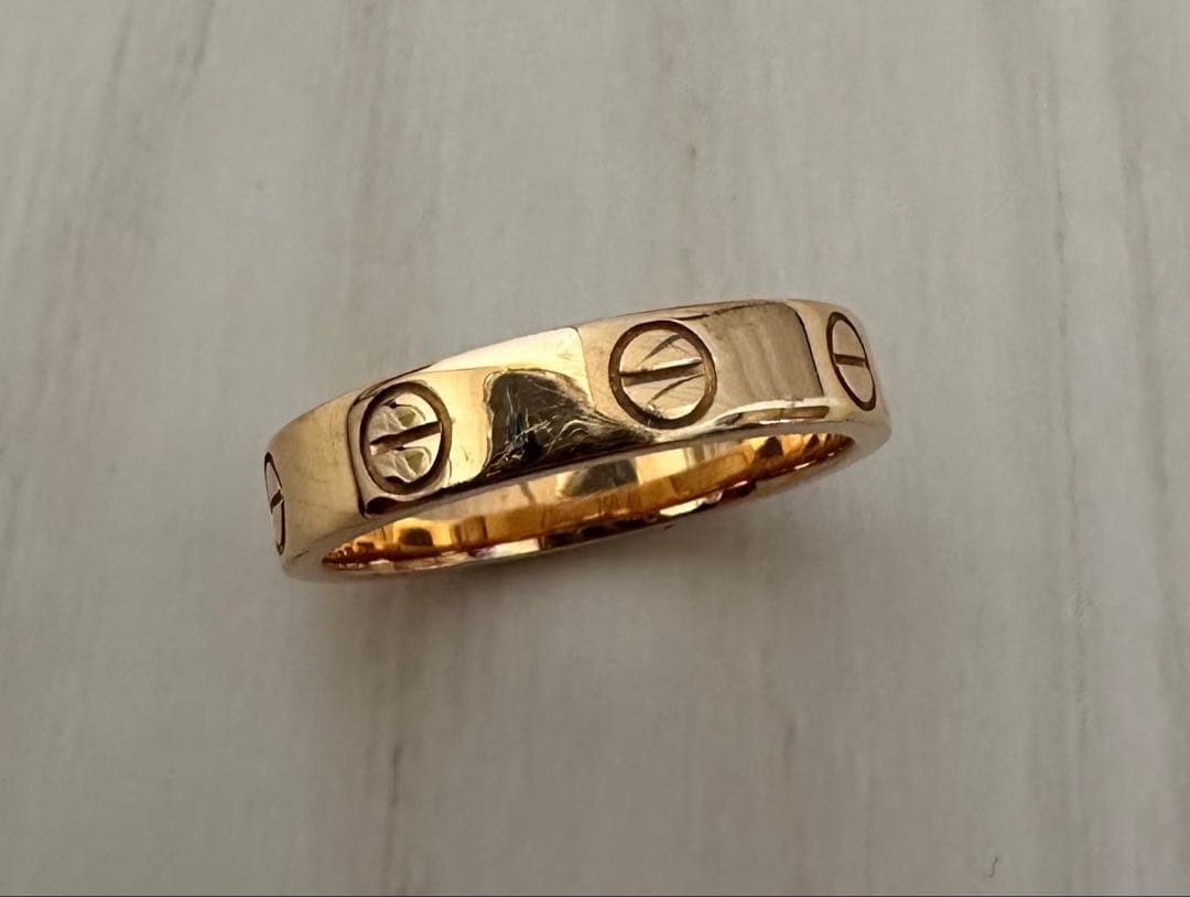 カルティエ　ミニラブリング　49号（9号）　ピンクゴールド（1/6まで出品）