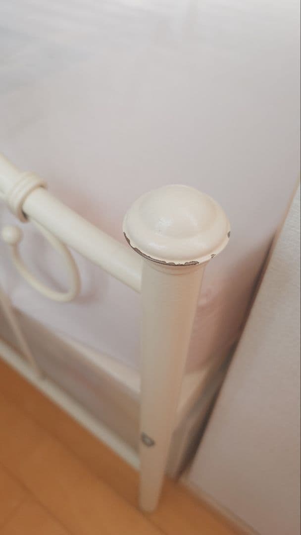 【姫系家具】姫系ベッド・ワイヤーベッド白・ベッドフレーム