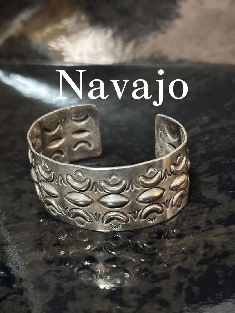 アクセサリー Navajo Allen Lee Sterling Bangle