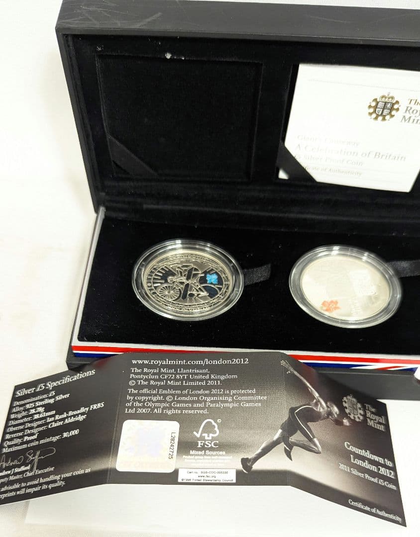ま*ー様 2011年ロンドンオリンピック記念銀貨セット