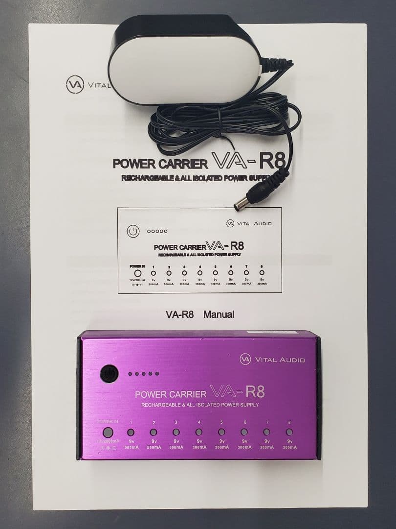 VITAL AUDIO POWER CARRIER VA-R8 新品アダプター付