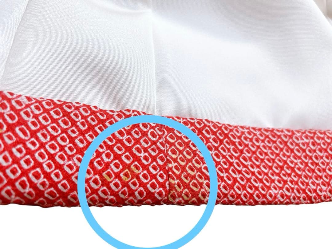 人気の総絞り被布♡七五三　3歳　フルセット　一式　赤系　正絹セット