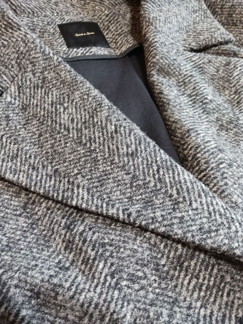 スピックアンドスパンスライバーへリーンボーンミドルコート38