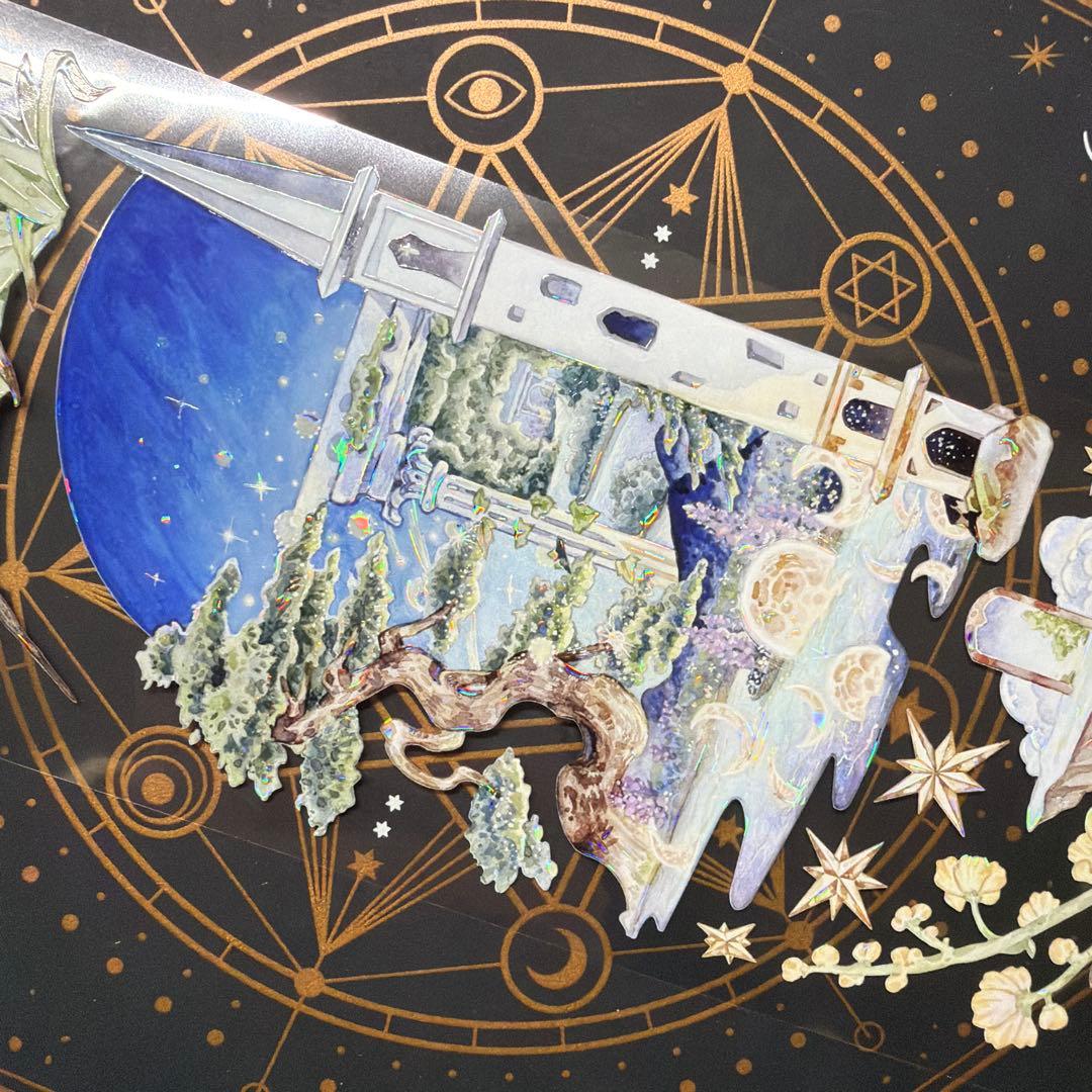 【8955】海外　マステ　中古巻　貝殻光マスキングテープ　背景系