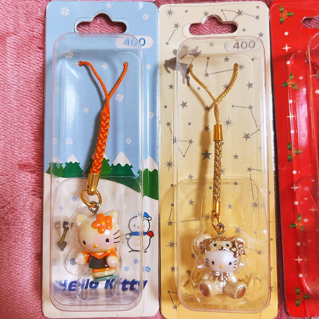 希少レア　ハローキティ　根付け　冬　フユ　Xマス　2002 サンリオ　平成レトロ