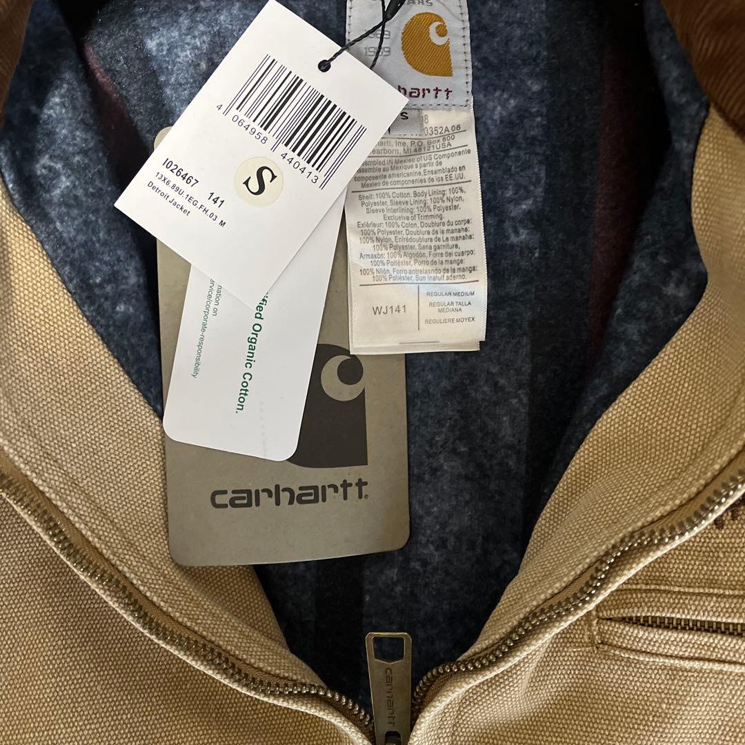 Carhartt WJ3141 ベージュ ジップアップジャケット S