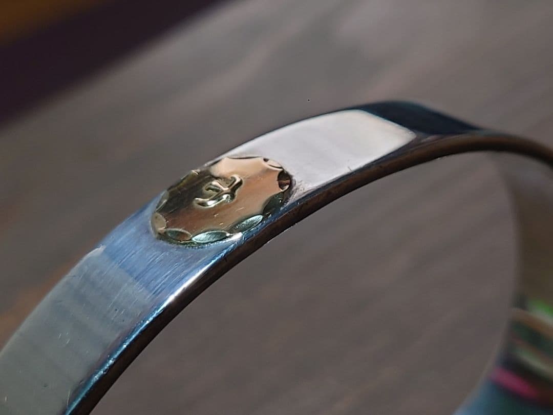 ゴローズ　平打ちブレス М (納品明細書　証明カード有)