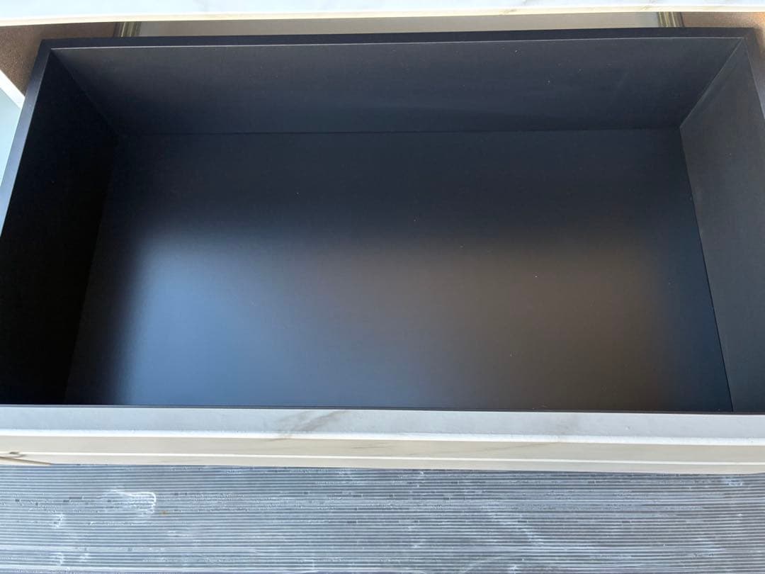 ✳️【美品中古】大理石調TVボード ⚫︎TV台 1年程使用⚫︎引き出し左右2つ