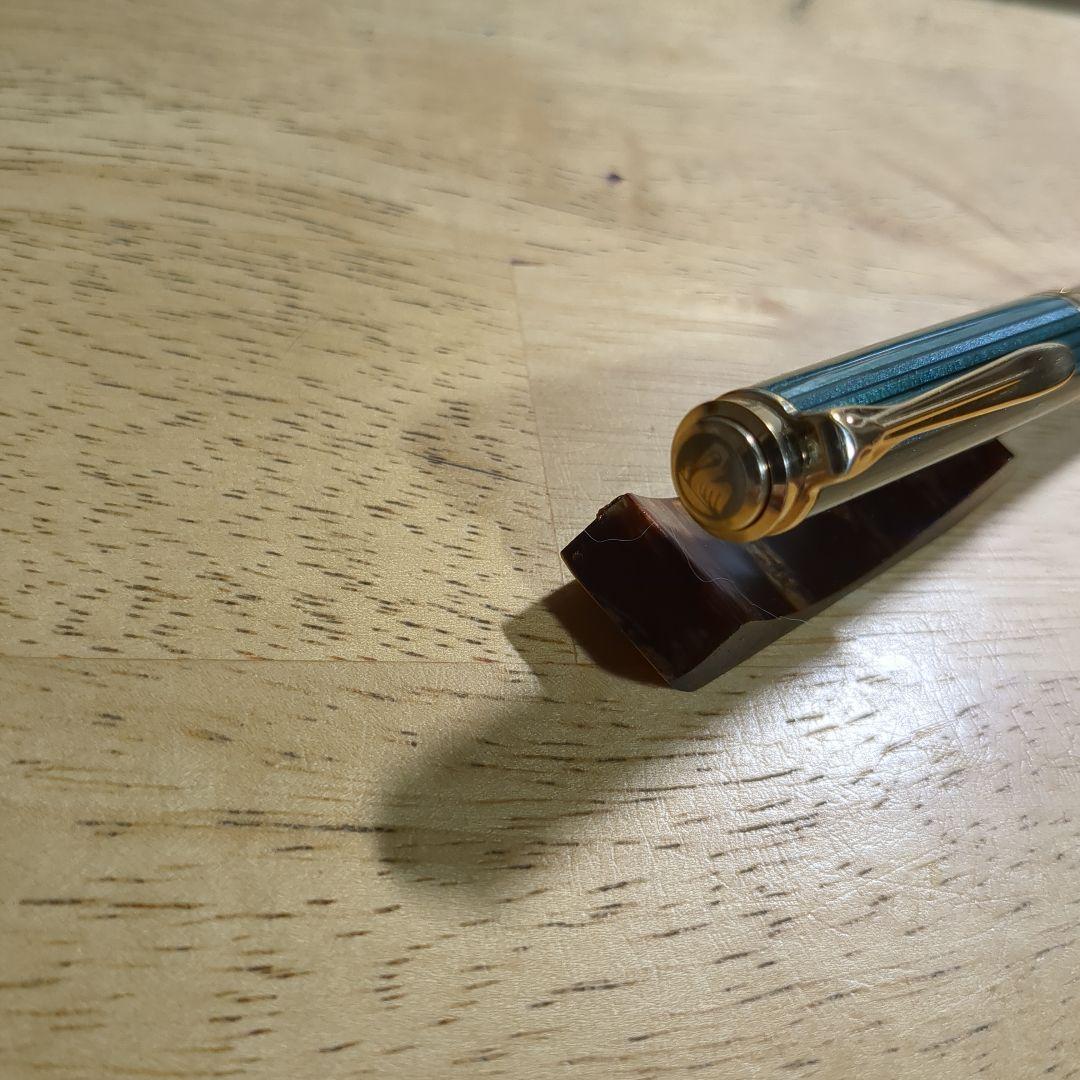 ペリカン　スーベレーン　k600 ボールペン　緑縞