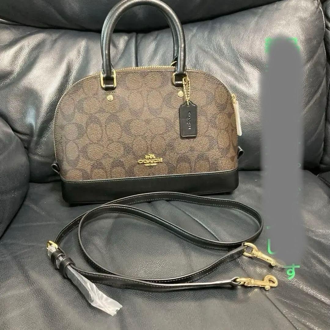 COACH ショルダーバッグ ブラウン/ブラック