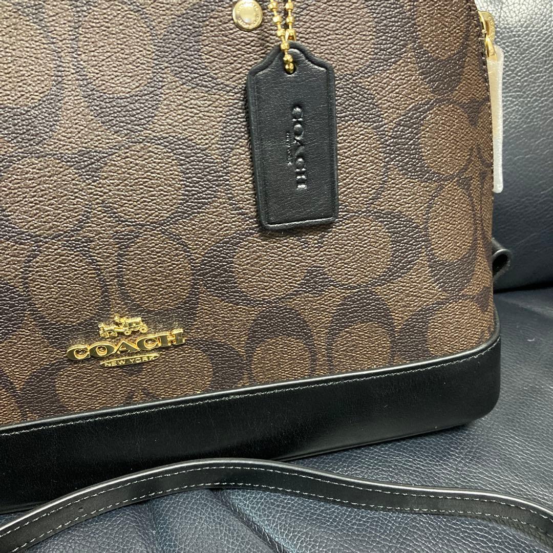 COACH ショルダーバッグ ブラウン/ブラック