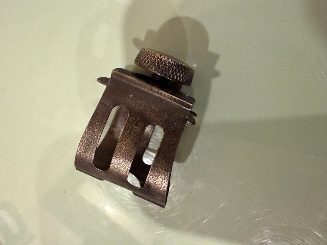 オールド！オットーリンク テナー用リガチャ ガンメタメッキ後がけしてあります。