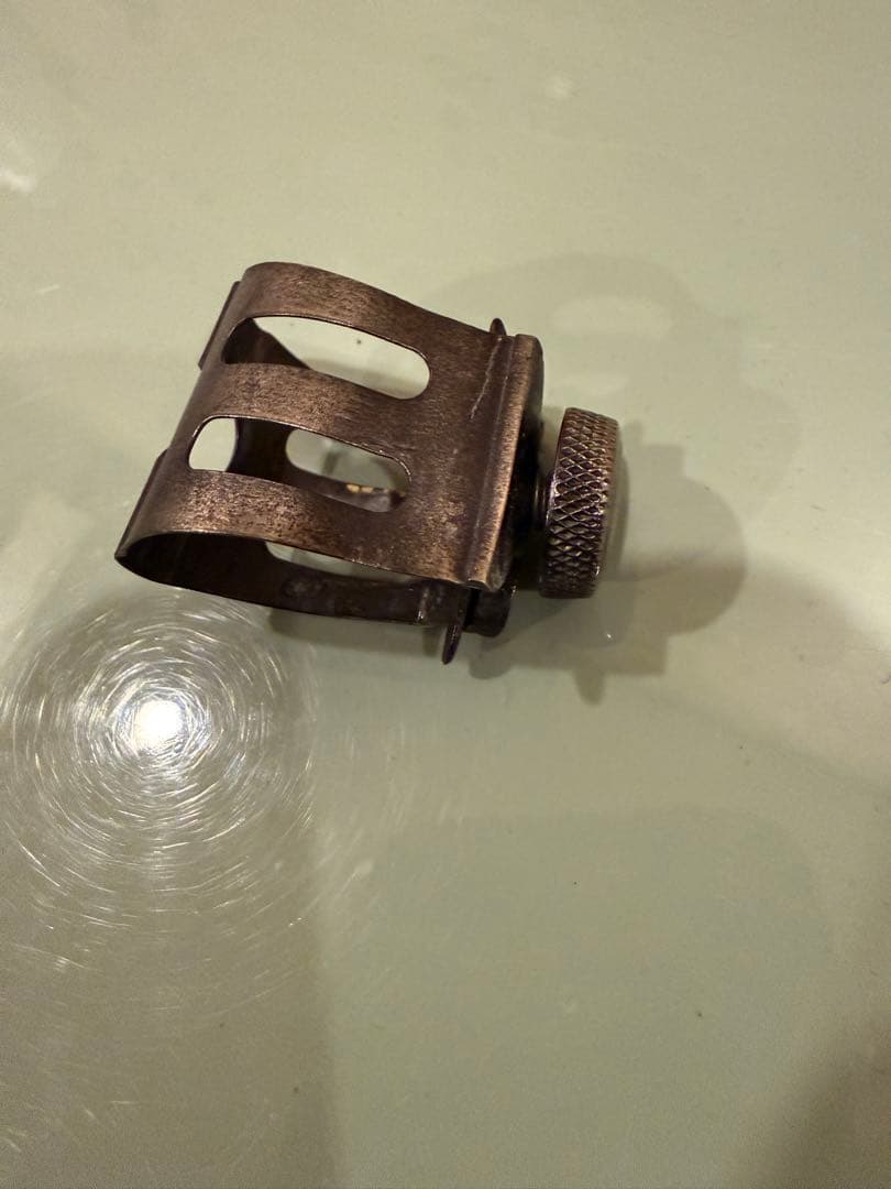 オールド！オットーリンク テナー用リガチャ ガンメタメッキ後がけしてあります。