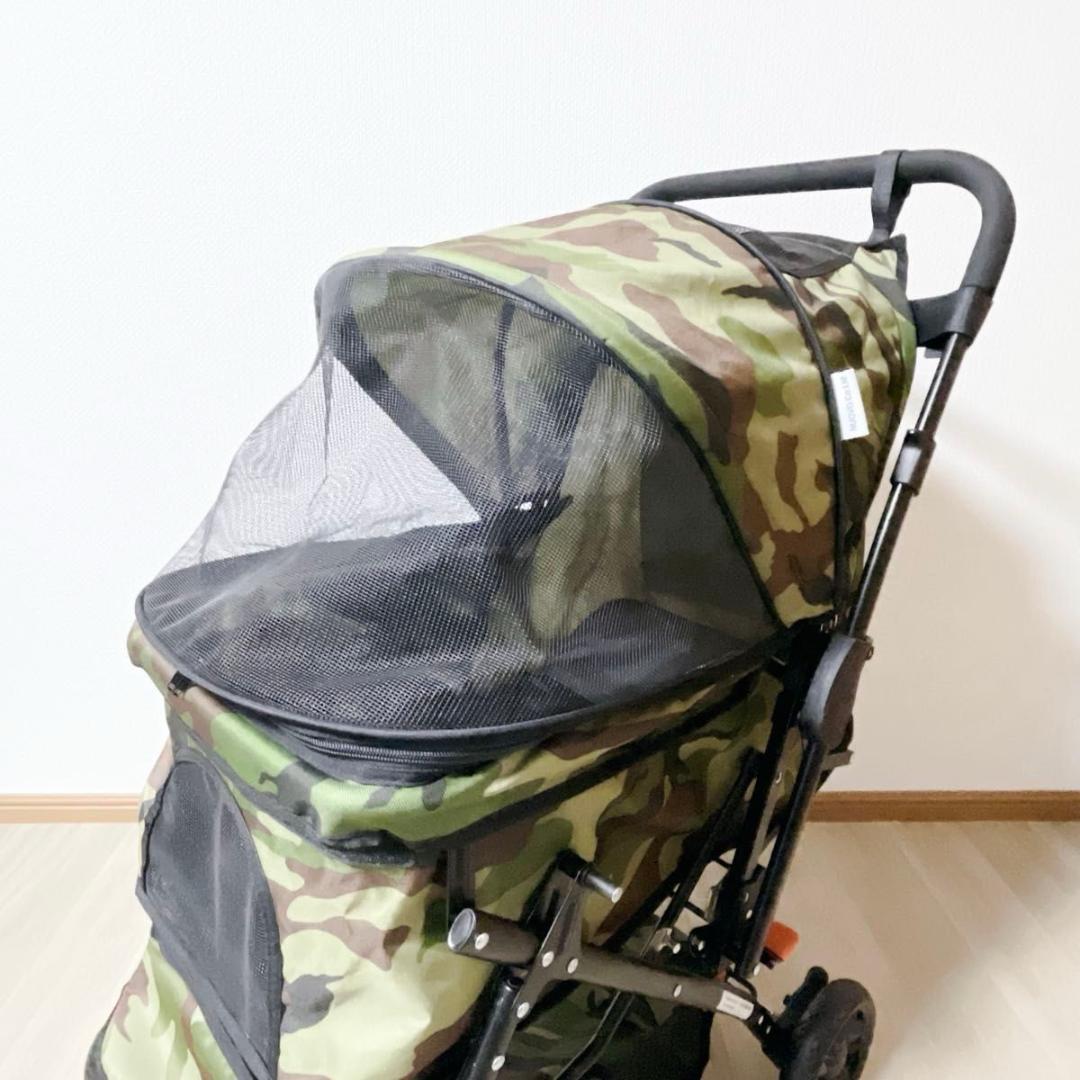 ピッコロカーネ PRIMO プリモ 迷彩柄 カモフラージュ ペットカート 対面式