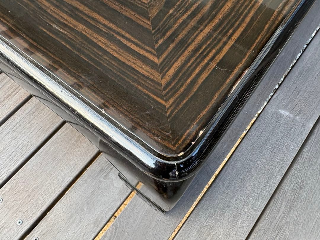 座卓 ちゃぶ台　漆調　光沢高級　アンティーク　昭和レトロ　古民家和室　値段交渉可