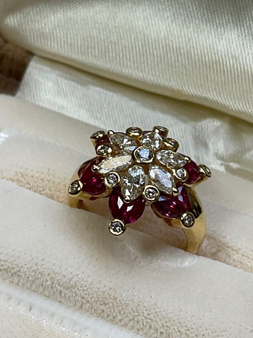 k18ルビーダイヤモンドリング