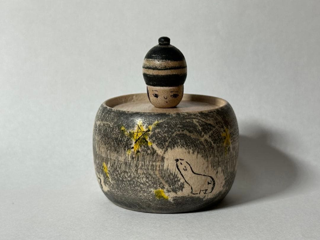 阿部木の実　えじこ　こけし