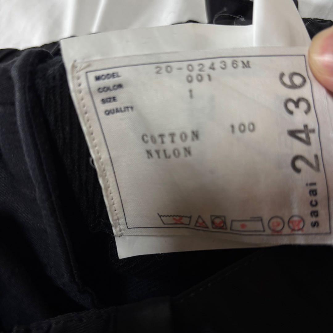 【Sacai】サカイ『コットンツイルパンツ size1』20-02436M