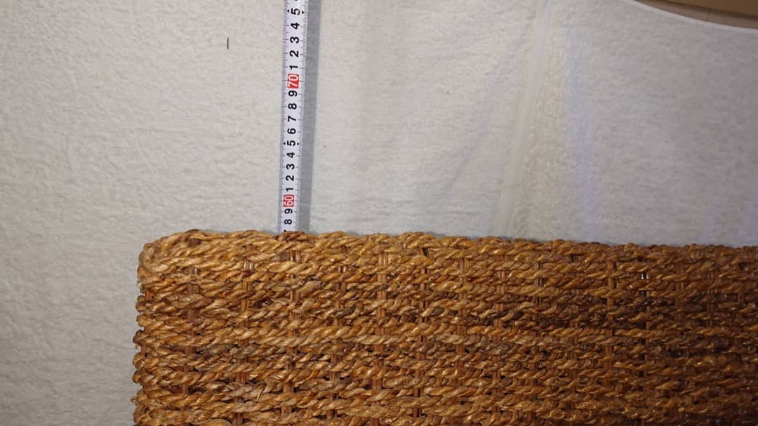 籐製　꧁籐家具꧂　大型ソファー　アジアン　　クッション付　アンティーク レトロ