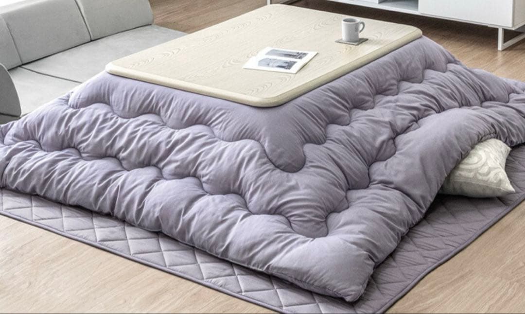 こたつ布団セット こたつ掛敷 2点セット　ラベンダー 240×200cm