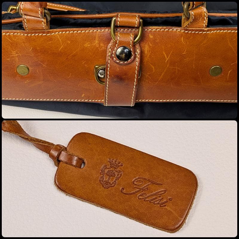 【希少】フェリージ Felisi 20175 ナイロン ガーメントバッグ