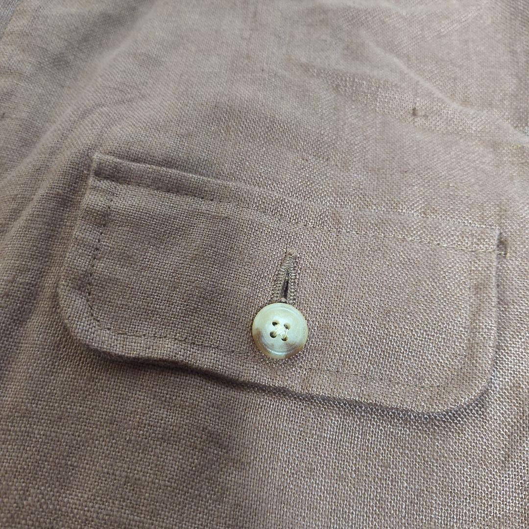 あ*ろ様 90s 香港製ラルフローレン　リネン　バルスター　ボンバー　ジャケット