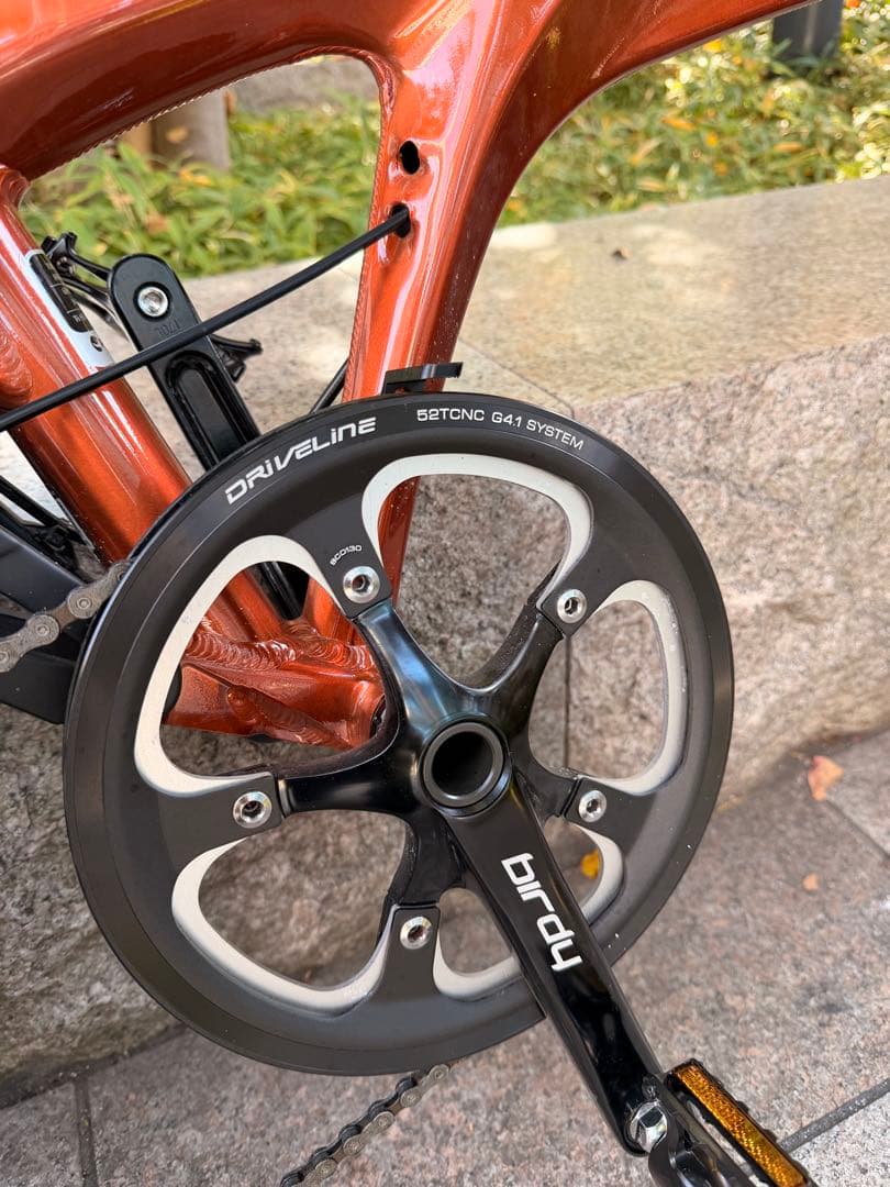 折りたたみ自転車 アルミフレーム オレンジ