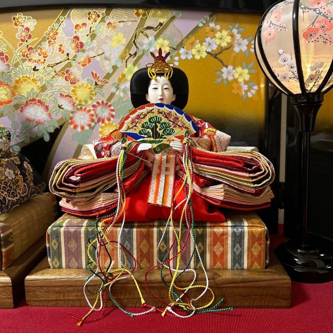 京雛 『平安水宝作 極上本頭本仕立十二単衣』 雛師 平安水宝作