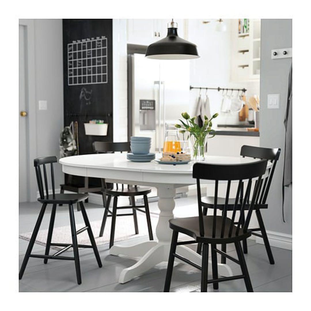 【高橋様】イケアIKEA ダイニングテーブル・チェア4脚セットホワイト