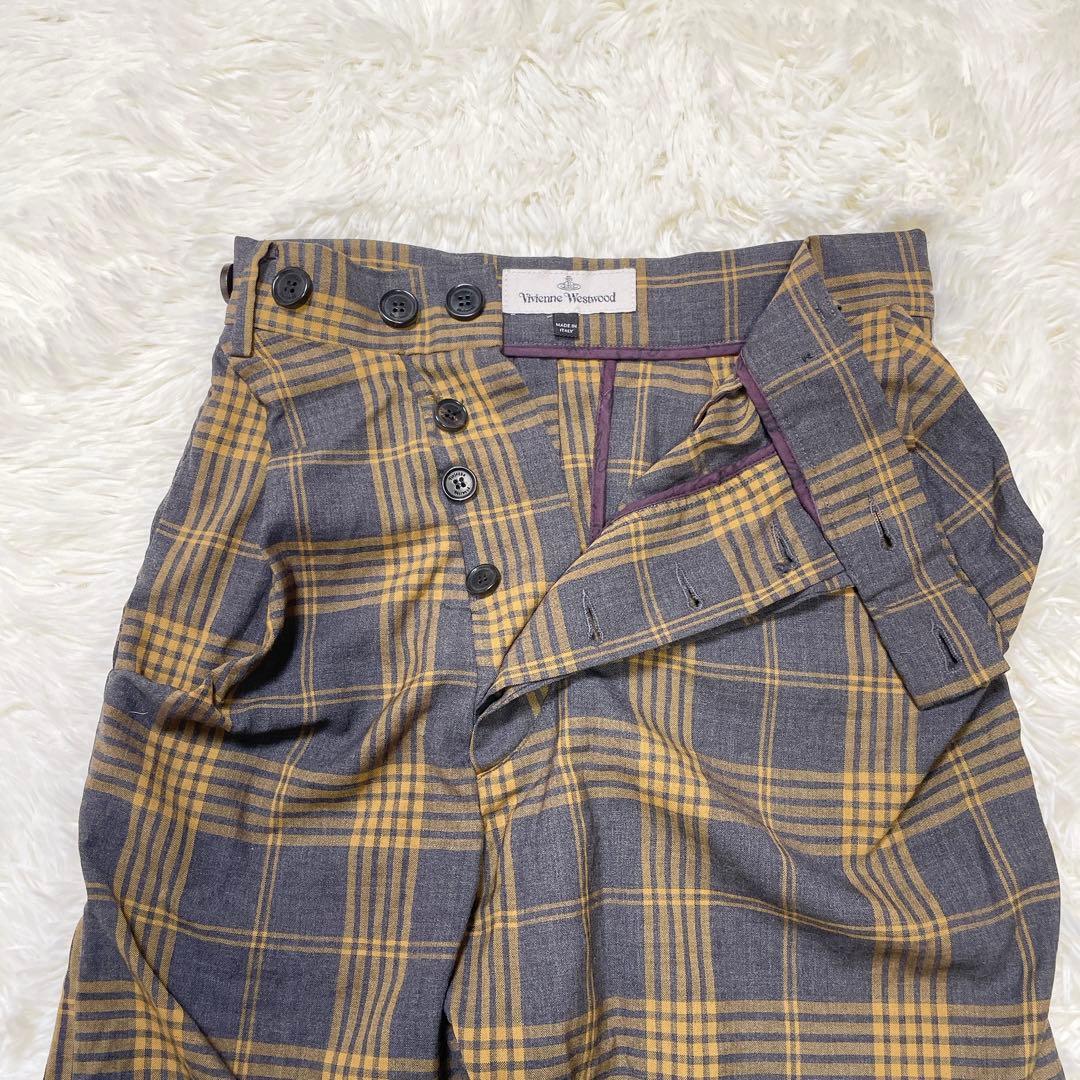 ヴィヴィアンウエストウッド変形パンツ　チェック　alcoholic トラウザーズ