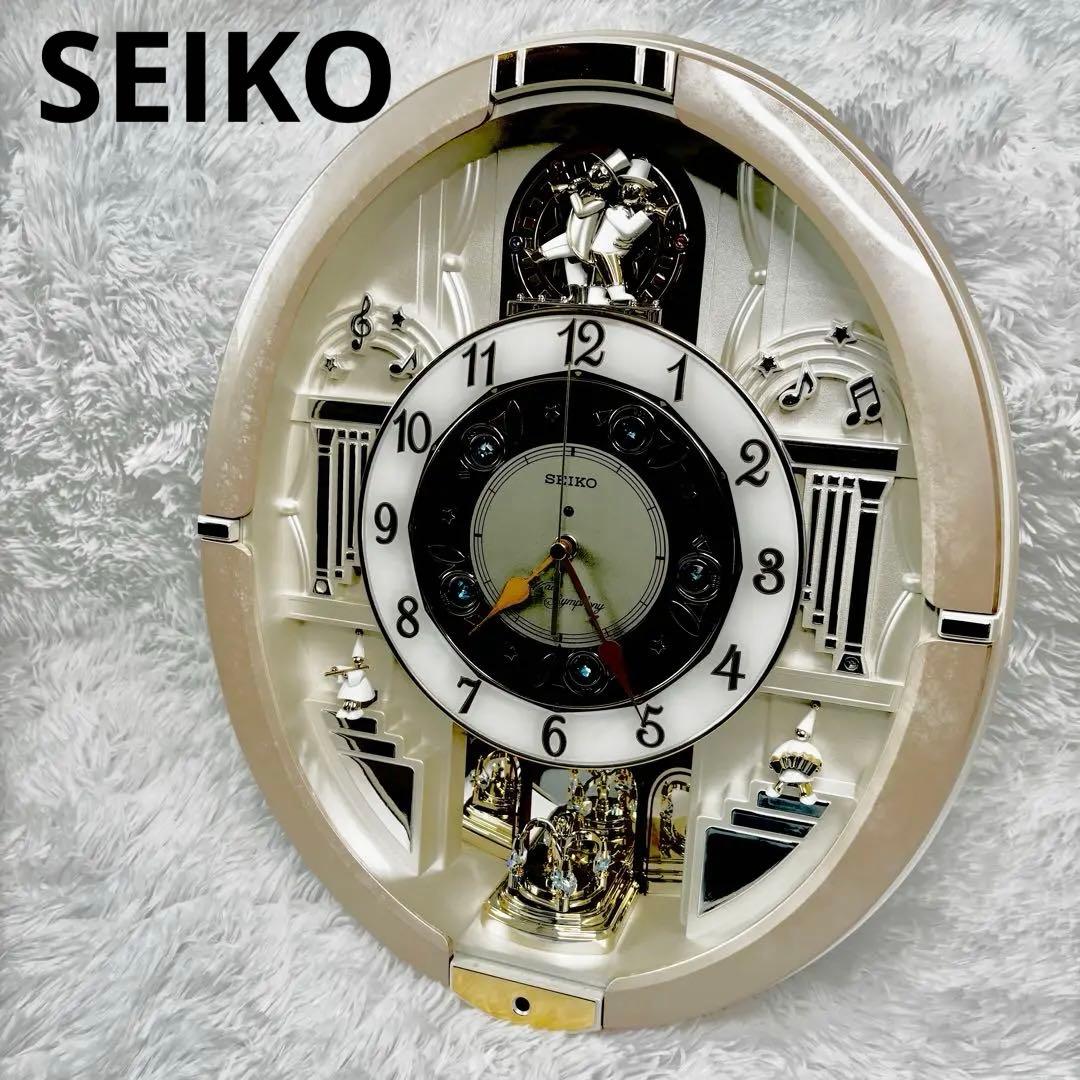 【限定✨美品✨】セイコー からくり　掛け時計 電波時計　30曲