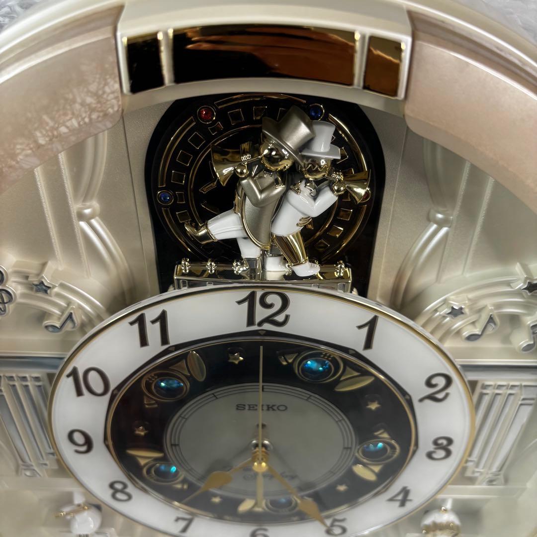 【限定✨美品✨】セイコー からくり　掛け時計 電波時計　30曲